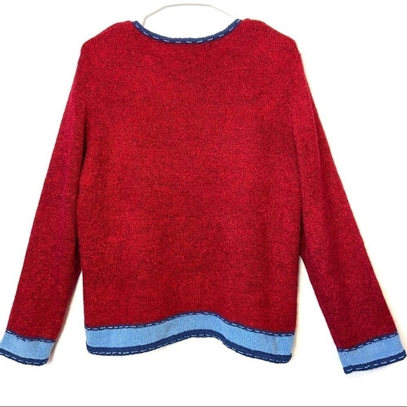 KORET Women's Floral Embroidered Wool Blend Cardigan Sweater BOHO Festiva… - Picture 6 of 12